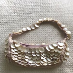 Shell evening bag.